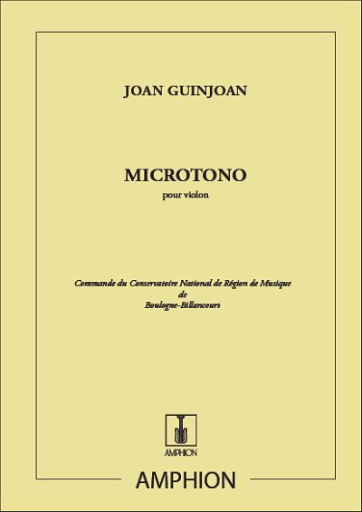 J. Guinjoan: Microtono, Viol
