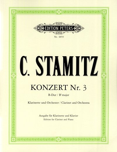 C. Stamitz: Konzert Nr. 3 B-Dur, KlarKlav (KASt)