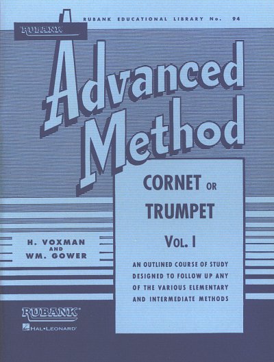 H. Voxman: Rubank Advanced Method - Cornet or Trumpet, , Trp