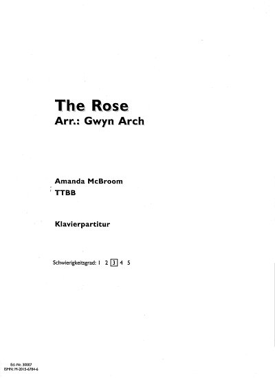 A. McBroom: The Rose, MChKlav (Klavpa)
