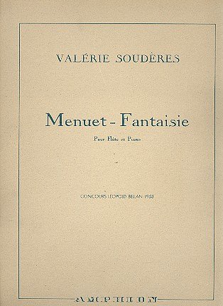 Souderes Menuet-Fantaisie Fl-Piano , Fl (Part.)