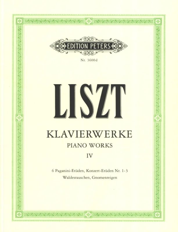 F. Liszt - Klavierwerke 4: Etüden