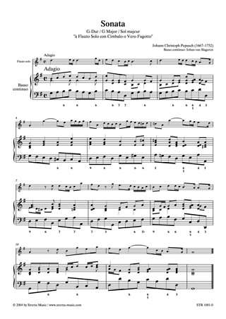 Johann Christoph Pepusch: Sonata in G