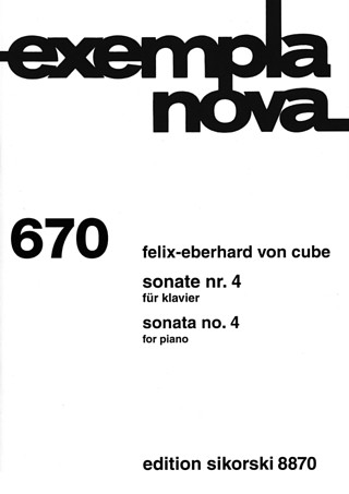 Felix-Eberhard von Cube - Sonate Nr. 4