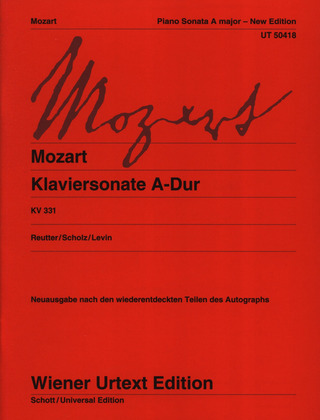 Wolfgang Amadeus Mozart - Klaviersonate A-Dur KV 331