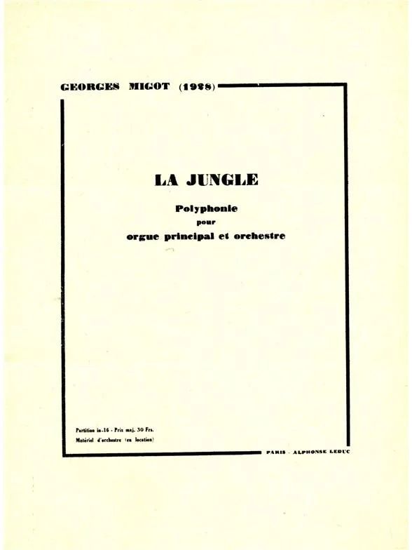 Georges Migot - La Jungle