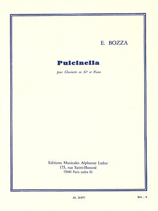 Eugène Bozza - Pulcinella For Clarinet And Piano
