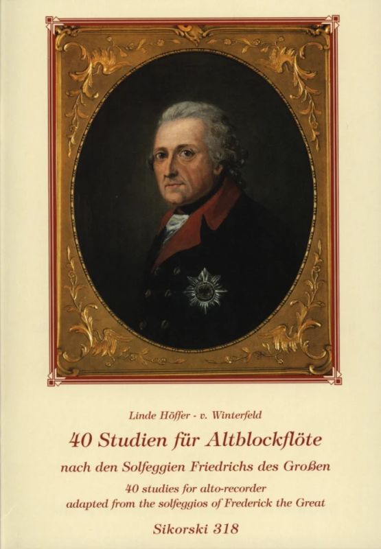 Friedrich der Große - 40 Studien für Altblockflöte