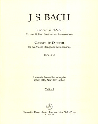 Johann Sebastian Bach - Concerto for two Violins, Strings and Basso continuo in D minor BWV 1043