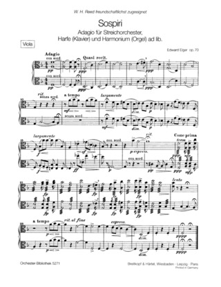 Edward Elgar - Sospiri op. 70