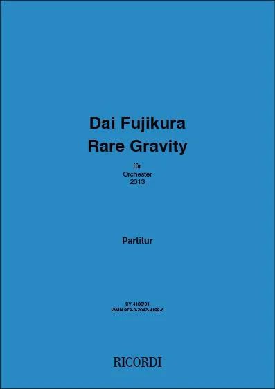 Dai Fujikura - Rare Gravity