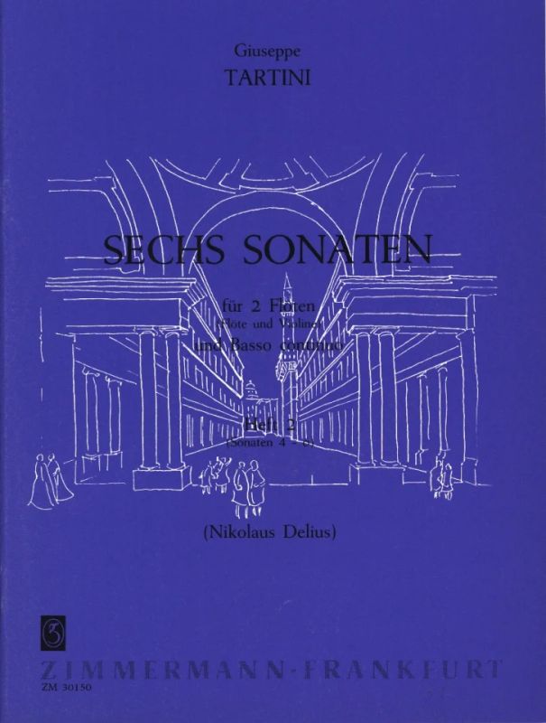 Giuseppe Tartini - 6 Sonaten für 2 Flöten (Flöte und Violine) und B.c.