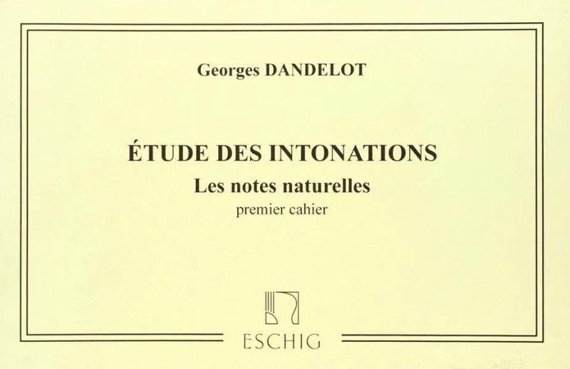 Georges Dandelot - Étude des Intonations 1