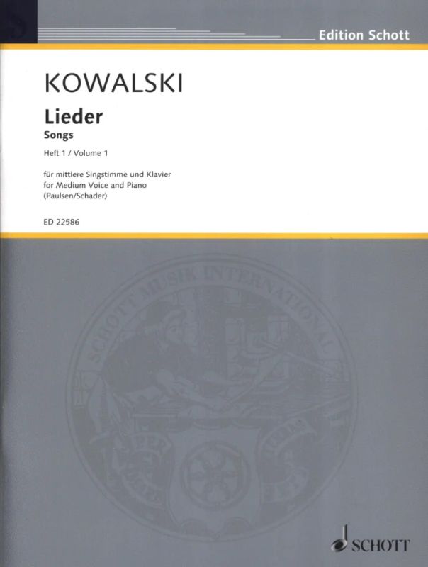 Max Kowalski - Lieder 1