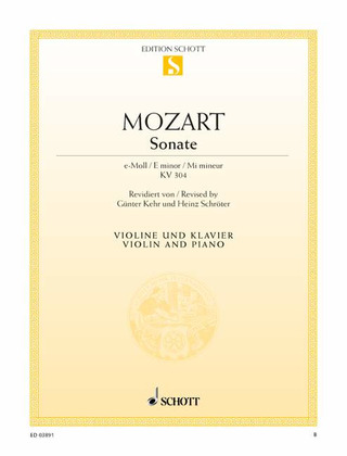 Wolfgang Amadeus Mozart - Sonata E Minor