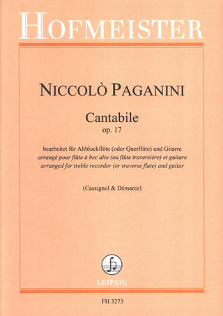 Niccolò Paganini - Cantabile op. 17