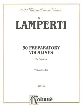 Lamperti G. B. - 30 Preparatory Vocalises