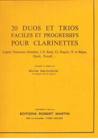 Michel Delgiudice - 20 Duos et Trios faciles et progressifs