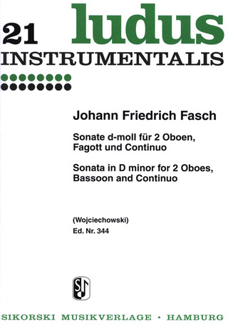 Johann Friedrich Fasch - Sonate für 2 Oboen, Fagott und B.c. d-moll