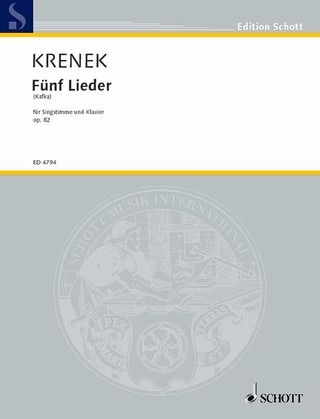 Ernst Krenek - 5 Lieder nach Kafka
