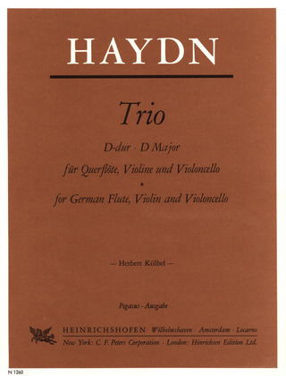 Joseph Haydn - Trio für Querflöte, Violine und Violoncello D-Dur