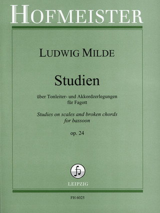 Ludwig Milde: Studien über Tonleiter- und Akkordzerlegungen für Fagott op. 24