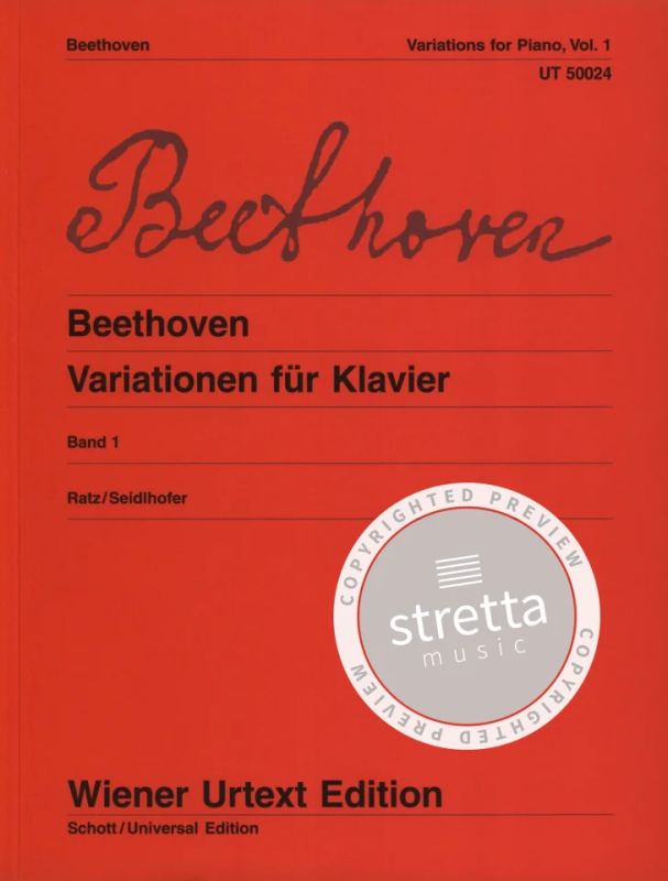 Ludwig van Beethoven: Variationen für Klavier 1
