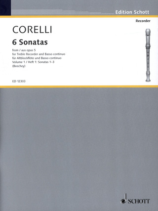 Arcangelo Corelli - 6 Sonaten Band 1