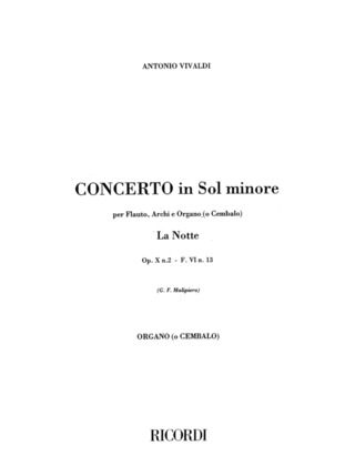 Antonio Vivaldi - CONCERTO G-MOLL OP 10/2 RV 439 (LA NOTTE) F 6/13 T 455