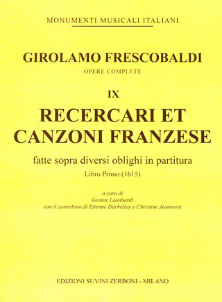 Girolamo Frescobaldi: Recercari et canzoni franzese