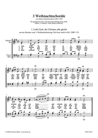 Johann Sebastian Bach - 3 Weihnachtschoräle
