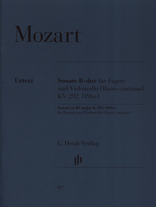 Wolfgang Amadeus Mozart: Sonata B flat major K. 292 (196c)