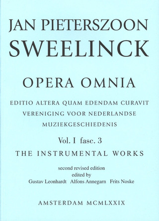 Jan Pieterszoon Sweelinck: Opera Omnia 1/3 –  Keyboard works
