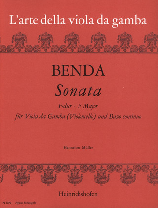 Franz Benda - Sonata F-Dur für Viola da gamba (Violoncello) und B.c.
