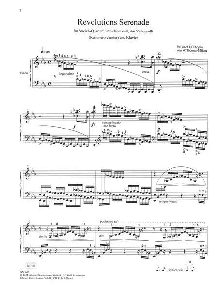 Werner Thomas-Mifune: Revelutions Serenade (frei nach Chopin) (1)