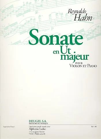 Reynaldo Hahn - Sonate En Ut Majeur