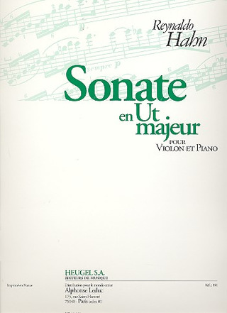 Reynaldo Hahn - Sonate En Ut Majeur