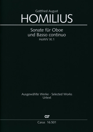Gottfried August Homilius - Sonate für Oboe und Basso continuo F-Dur