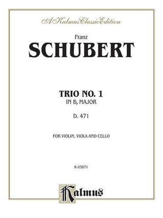 Franz Schubert: Trio No. 1 in B-Flat Major