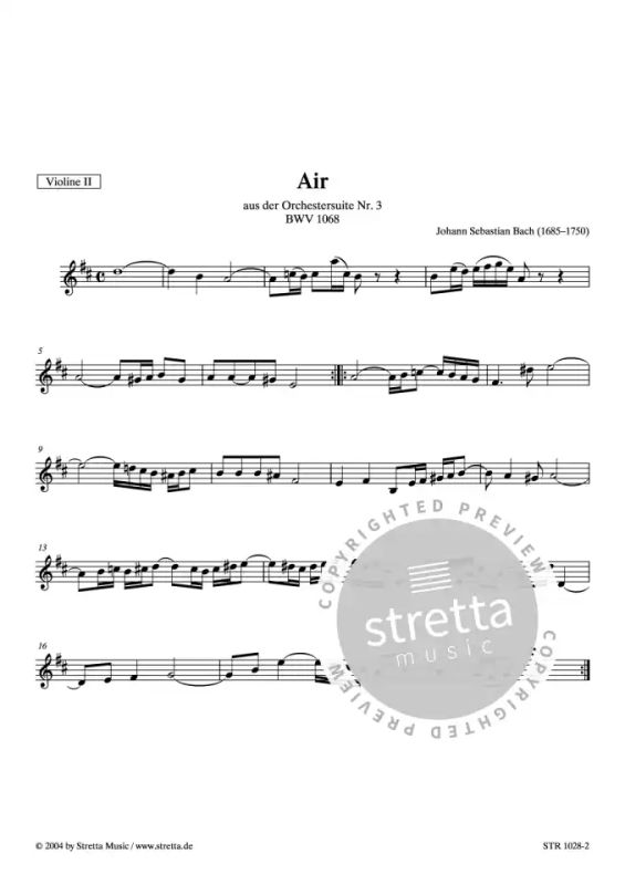 Air From Johann Sebastian Bach Buy Now In Stretta Sheet Music Shop Stretta music notenversand | ihr spezialist fuer noten. air from johann sebastian bach buy