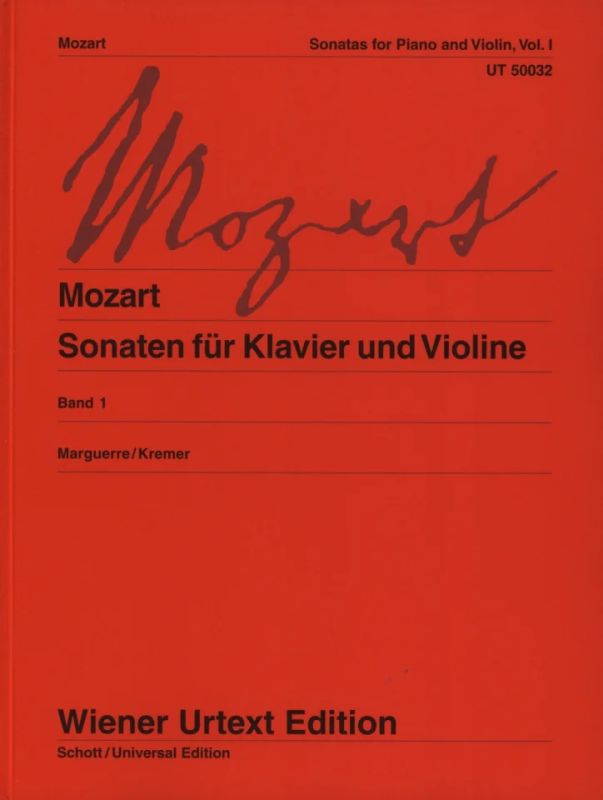 Wolfgang Amadeus Mozart: Sonaten für Klavier und Violine – Band 1 (0)