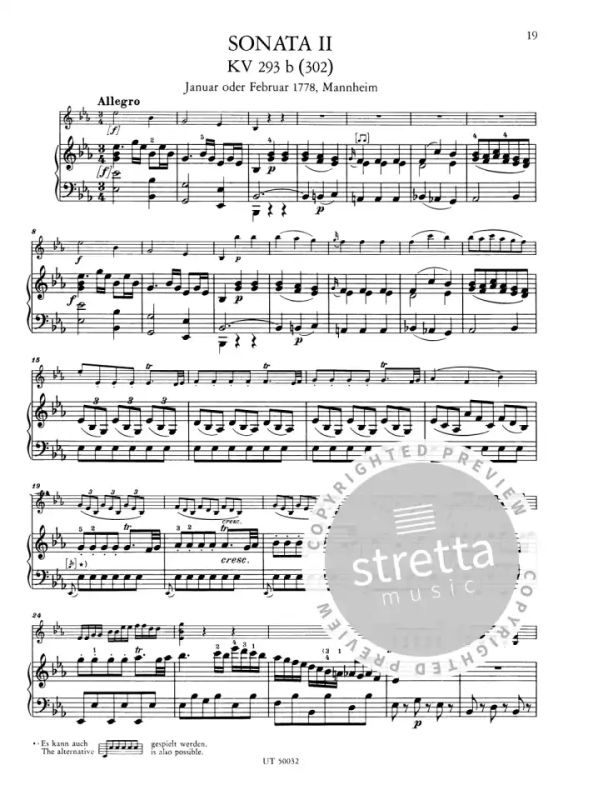 Wolfgang Amadeus Mozart - Sonaten für Klavier und Violine – Band 1 (3)