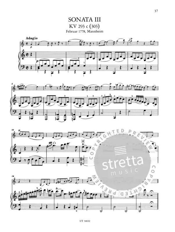 Wolfgang Amadeus Mozart - Sonaten für Klavier und Violine – Band 1 (4)