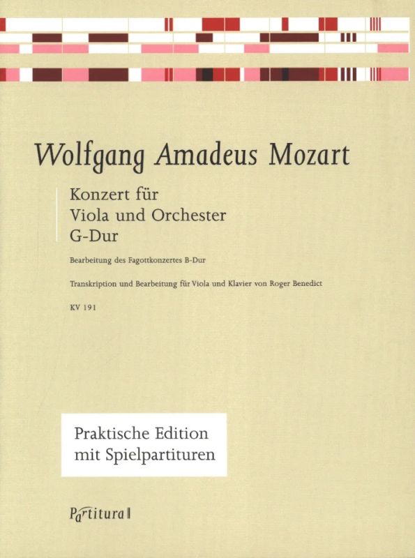 Wolfgang Amadeus Mozart - Konzert G-Dur Kv 191 Fuer Va + Orch