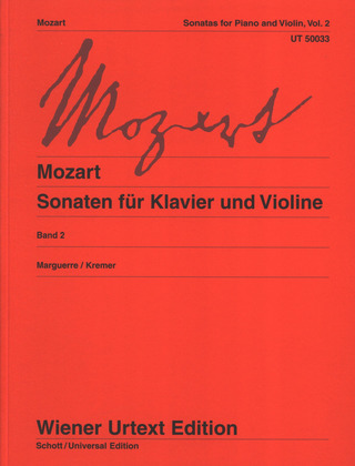 Wolfgang Amadeus Mozart: Sonaten für Klavier und Violine – Band 2