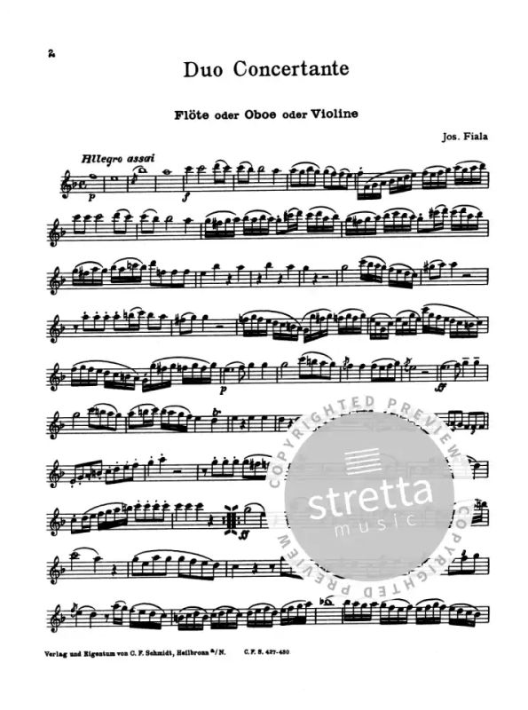 Joseph Fiala: Duo Concertante (1)