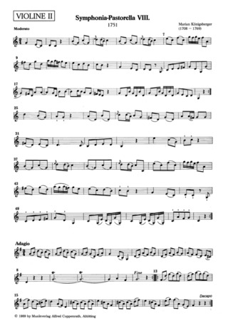 Marianus Königsperger - Symphonia Pastorella in C-Dur op. 16,8