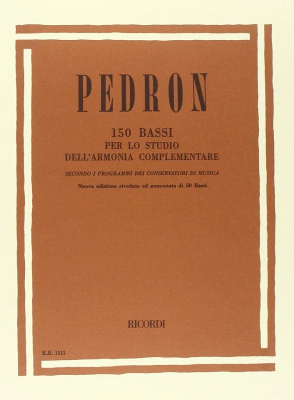 Carlo Pedron - 150 Bassi per lo studio dell'armonia complementare