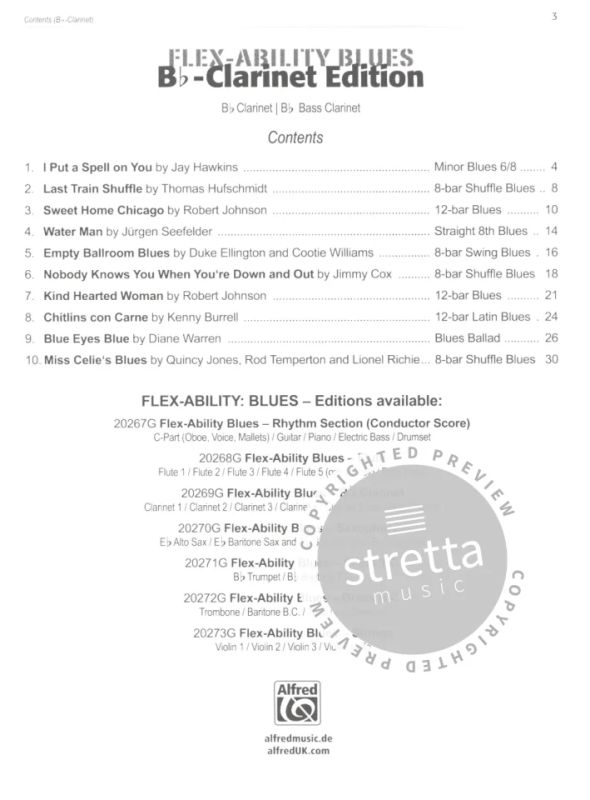 Flex-Ability Blues Quintet Quartet Clarinet Edition: 10 flexible Blues Arrangements for Clarinet Ensemble: Solo Duet Trio 