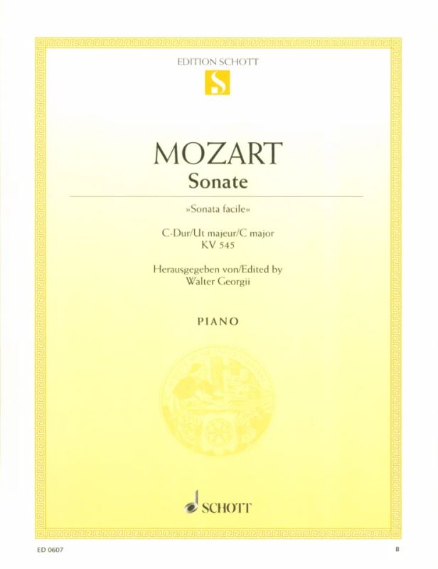 Wolfgang Amadeus Mozart - Sonate  C-Dur KV 545 (1788)